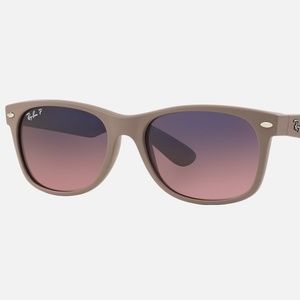 NEW WAYFARER -  Blue/Pink Gradient  +  Frame: Matte Beige (LIMITED ADDITION)